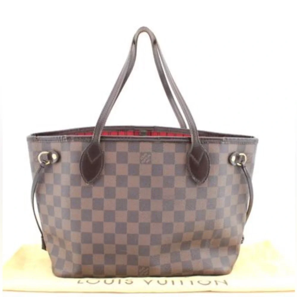 FLASH SALE! Louis Vuitton Neverfull Damier Ebene Pm tote 100% authentic! - Picture 3 of 6